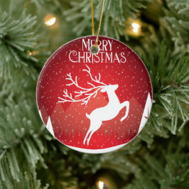 Ornamento De Cerâmica Feliz Natal