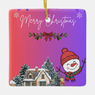 Ornamento De Cerâmica Feliz Natal