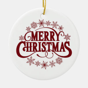 Ornamento De Cerâmica Feliz Natal