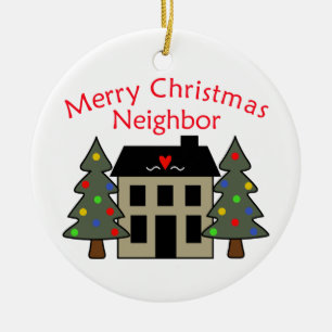 Ornamento De Cerâmica Feliz Natal