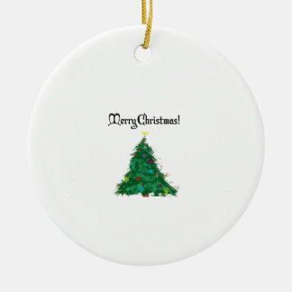 Ornamento De Cerâmica Feliz Natal Árvore Moderna e Bonita