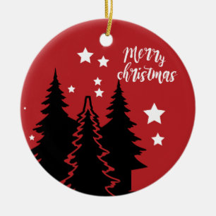 Ornamento De Cerâmica Feliz Natal Árvore Natal Véspera Estrelas Cerâm