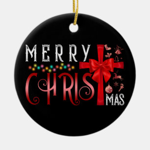 Ornamento De Cerâmica Feliz Natal Cruel Religião Cristã