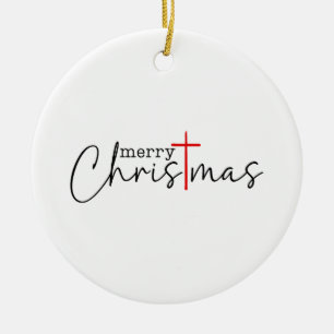Ornamento De Cerâmica Feliz Natal Cruz Cristo Xmas Homens Mulheres