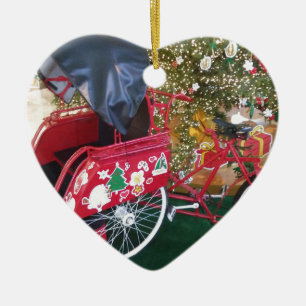 Ornamento De Cerâmica Feliz Natal de Bali Indonésia