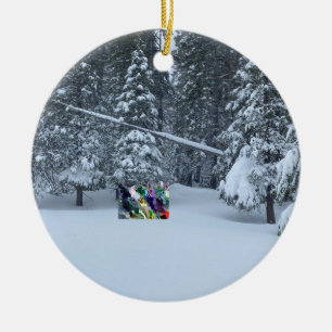 Ornamento De Cerâmica Feliz Natal de Tahoe City!
