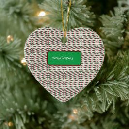 Ornamento De Cerâmica Feliz Natal Elegante e moderno personalização