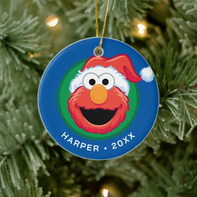 Ornamento De Cerâmica Feliz Natal Elmo (Árvore)