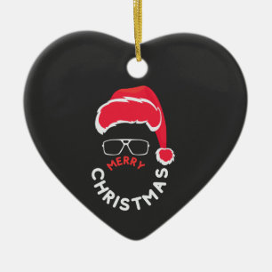 Ornamento De Cerâmica Feliz Natal, Feliz e Brilho