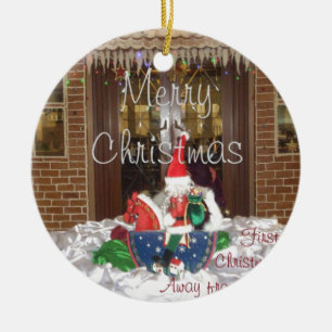 Ornamento De Cerâmica Feliz Natal Férias Longe da Coleção Doméstica