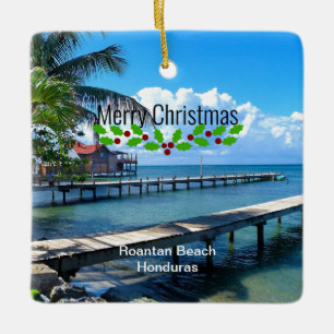 Ornamento De Cerâmica Feliz Natal, Honduras