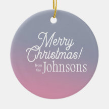 Feliz Natal Lilac Pink Ombre