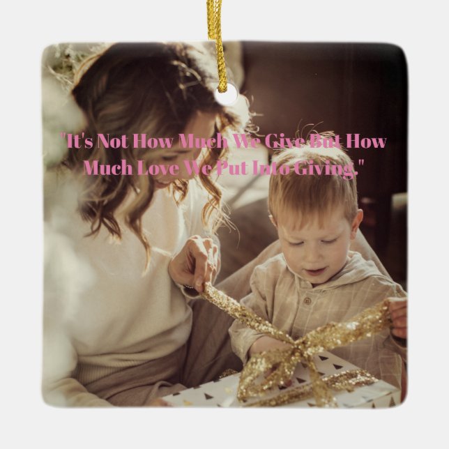 Ornamento De Cerâmica Feliz Natal Meu Filho (Frente)