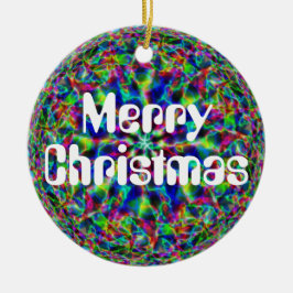 Ornamento De Cerâmica Feliz Natal (mude de palavras)