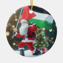 Ornamento De Cerâmica Feliz Natal, Palestina: Só Causa Unidade Ornam