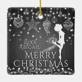Ornamento De Cerâmica Feliz Natal para dança Irlandesa Personalizada