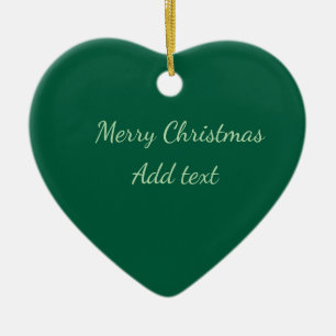 Ornamento De Cerâmica Feliz Natal verde plano fundo solo feriado