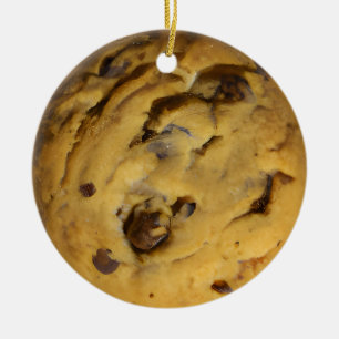 Ornamento De Cerâmica Feliz Natal Weir-massinha   Funny Choc Cookie Pun