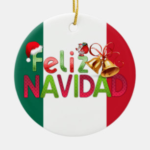 Ornamento De Cerâmica Feliz Navidad