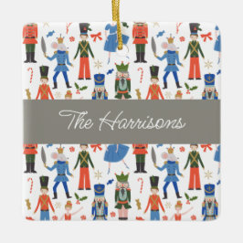 Ornamento De Cerâmica Feliz Nutcracker Personalizado Natal