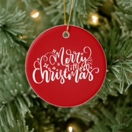 Ornamento De Cerâmica Feliz pequeno Natal