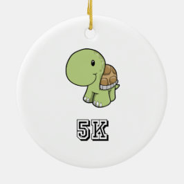 Ornamento De Cerâmica Feliz Tartaruga 5K
