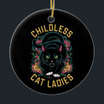 Ornamento De Cerâmica Feministas de Gato Infantis 2024<br><div class="desc">Feministas de Gato Infantis 2024</div>