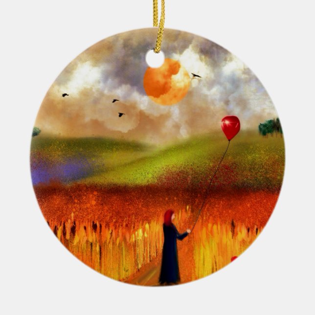 Ornamento De Cerâmica Feno (Frente)