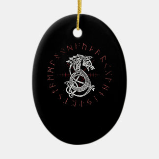 Ornamento De Cerâmica Fenrir Wolf De Odin Celtic Norse Sofre