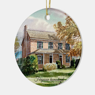 Ornamento De Cerâmica Ferguson homestead ornament - The Cedars