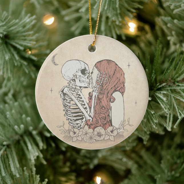 Ornamento De Cerâmica Feriado de Natal do Biss of Death Love (Árvore)