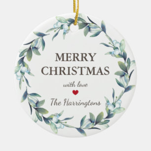 Ornamento De Cerâmica Férias de Natal das Berries