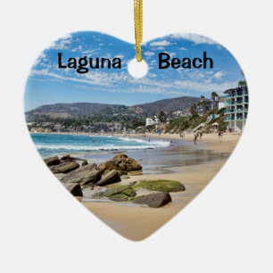 Ornamento De Cerâmica Férias de Natal em Laguna Beach
