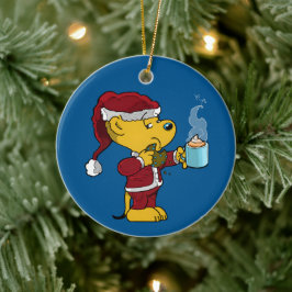 Ornamento De Cerâmica Férias de Natal Selvagem