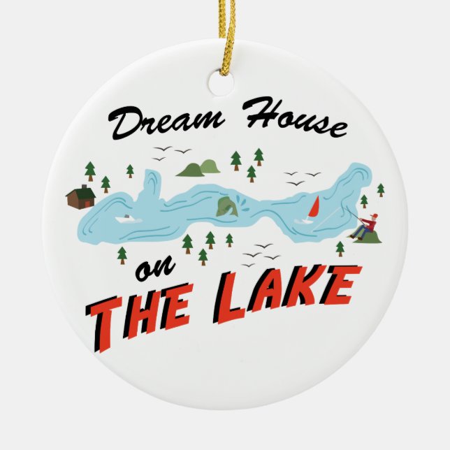 Ornamento De Cerâmica Férias de Verão (Frente)