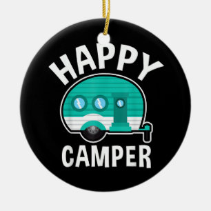 Ornamento De Cerâmica Férias Divertidas de Caravana de Carro de Camping 
