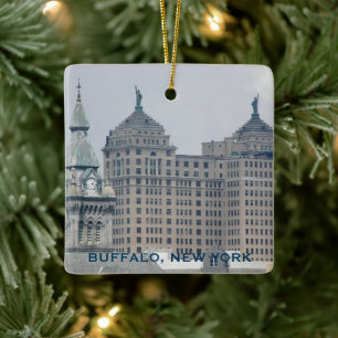 Ornamento De Cerâmica Férias em Buffalo, Nova York