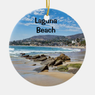 Ornamento De Cerâmica Férias em Laguna Beach