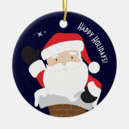 Ornamento De Cerâmica Férias Felizes