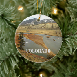Ornamento De Cerâmica Férias na Paisagem Cênica do Colorado