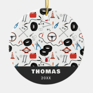 Ornamento De Cerâmica Ferramentas Automotivas Mecânicas De Automóveis