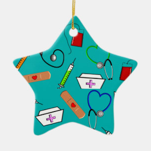 Ornamento De Cerâmica Ferramentas da enfermeira