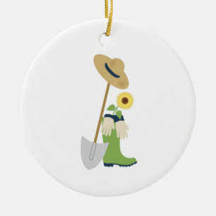 Ornamento De Cerâmica Ferramentas de jardinagem