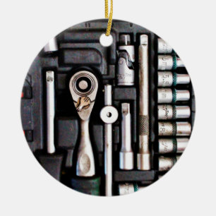 Ornamento De Cerâmica Ferramentas de Manual da Caixa de Ferramentas