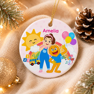 Ornamento De Cerâmica Festa de Aniversário de Pré-Escola Fofa para Crian