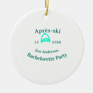 Ornamento De Cerâmica festa de despedida de solteira après-ski chapéu tu