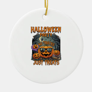 Ornamento De Cerâmica Festa de Halloween Sem Faixas Apenas Óculos de Sol
