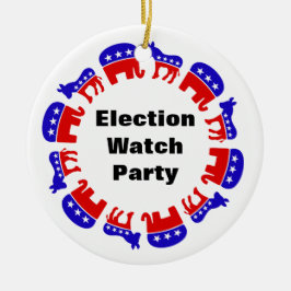 Ornamento De Cerâmica Festa de Observação Eleitoral