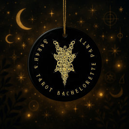 Ornamento De Cerâmica Festa de solteira de Tarot Místico