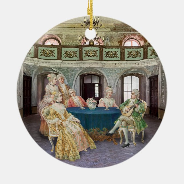 Ornamento De Cerâmica Festa do Chá (Traseira)